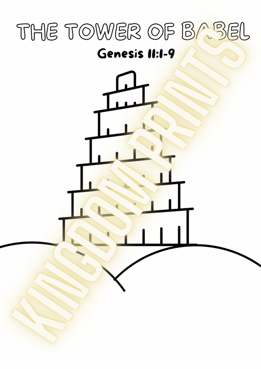 Tower of Babel Colouring Sheet